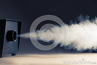 Smoke machine in action Stock Photo