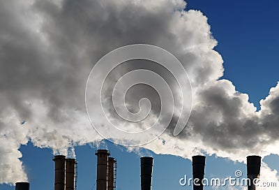 Smoke pipe Stock Photo