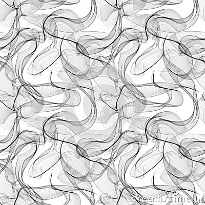 Smoke seamless vector pattern Vector Illustration