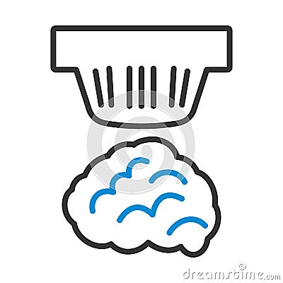 Smoke Sensor Icon Vector Illustration