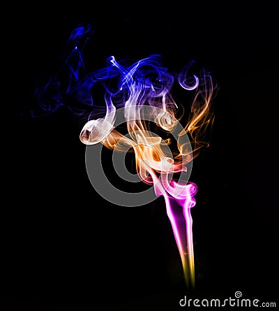 Smoke shape Abstract color background Stock Photo