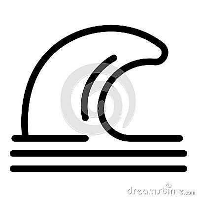 Smoke wave icon outline vector. Auto air chemical Stock Photo
