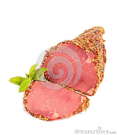 Smoked beef Stock Photo