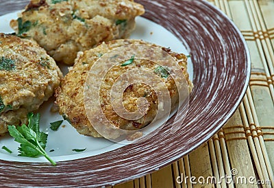 Smoked Mackerel Fishcakes Stock Photo