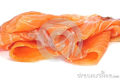 Smoked salmon Stock Photo