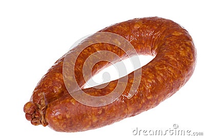 Smoked sausage Stock Photo