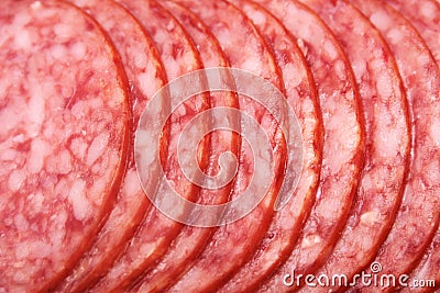 Smoked sausage. Stock Photo