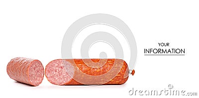 A smoked sausage pattern Stock Photo
