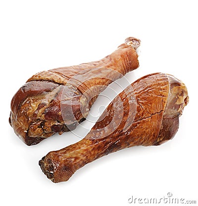 Smoked Turkey Legs Stock Photo