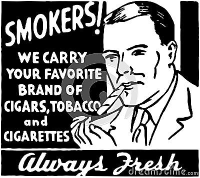 Smokers Vector Illustration