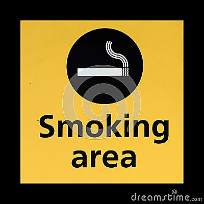 Smoking Area Stock Photo