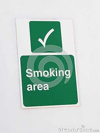 Smoking Area Stock Photo