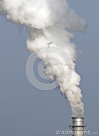 Smoking Chimney Stock Photo