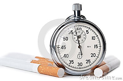 Smoking kills over time Stock Photo