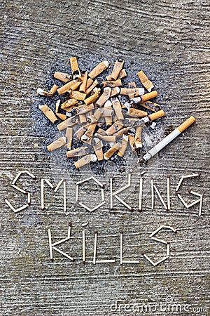 Smoking kills Stock Photo