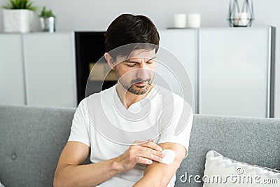 Smoking Nicotine Tobacco Drug Patch Stock Photo