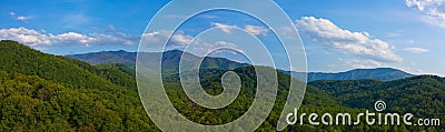 Smoky mountain panorama Stock Photo