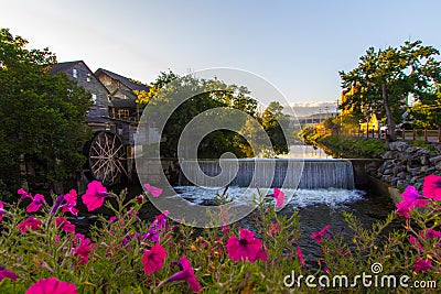 Smoky Mountain Town Of Pigeon Forge Tennessee Stock Photo