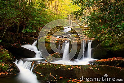 Smoky Mountain Waterfalls Stock Photo