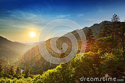 Smoky Mountains Stock Photo