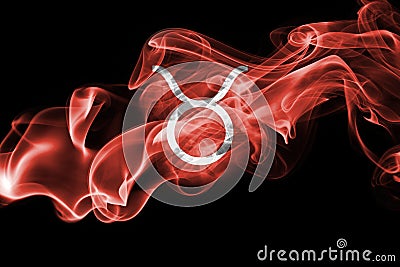 Smoky Taurus zodiac astrology sign for horoscope Stock Photo