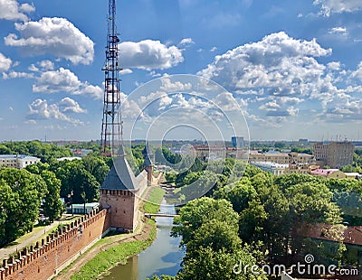 Aerial Smolensk, Russia Stock Photo