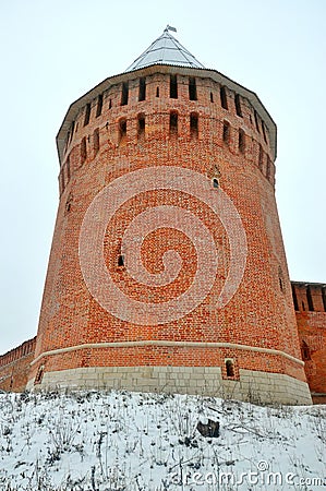 Smolensk Kremlin. Fortress wall in Smolensk, Russia Editorial Stock Photo