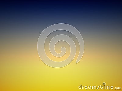 Smooth abstract dark blue to light orange gradient blur background. Stock Photo