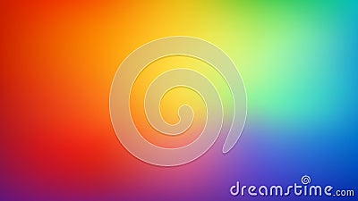 Smooth and blurry colorful gradient mesh background. Modern bright rainbow colors. Easy editable soft colored vector banner Vector Illustration