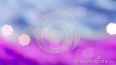 Smooth bokeh overlay background. Blue and pink colors. Gorgeous light transitions. Lights glows in the dark. Stock Photo
