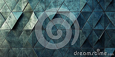 Smooth charcoal gray background with a triangular block structure. The wall texture features 3D Ai ganerated Stock Photo