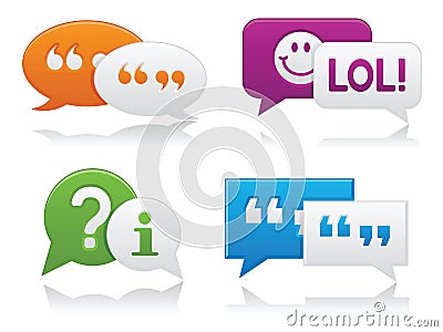 Smooth Chat Bubbles Vector Illustration