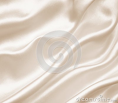 Smooth elegant golden silk as wedding background. In Sepia toned Stock Photo