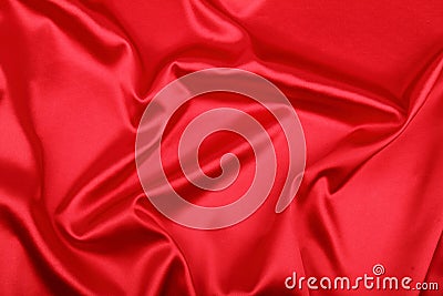 Smooth elegant red material Stock Photo