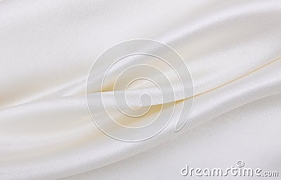 Smooth elegant white silk or satin luxury cloth texture as wedding background. Luxurious background design Stock Photo