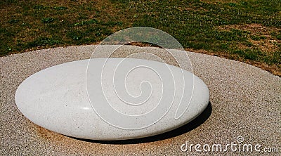 Smooth flat rock Stock Photo