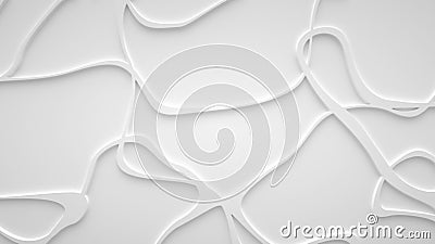 Smooth fractal noise striped waves on the surface. Bright, milky background Stock Photo