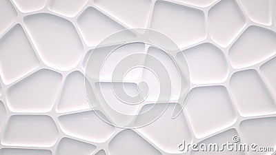 Smooth fractal noise striped waves on the surface. Bright, milky background Stock Photo