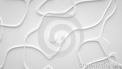 Smooth fractal noise striped waves on the surface. Bright, milky background Stock Photo