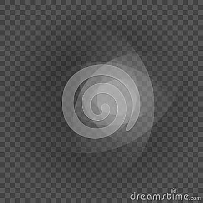 Smooth light gray lines on transparency background vector illustration. Vector Illustration