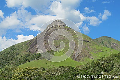 Smooth mountain in tropical forest Stock Photo