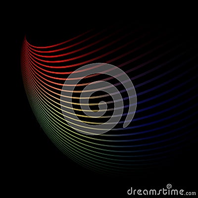 Smooth multi clored pattern Stock Photo