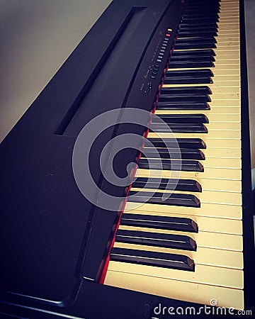 Smooth piano Stock Photo