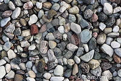 Smooth round colored water stones Stock Photo