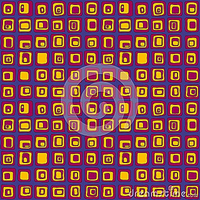 Smooth square vector seamless pattern, net style. For background, textile Vector Illustration
