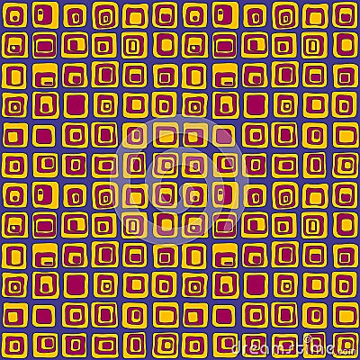 Smooth square vector seamless pattern, net style. For backgrownd, textile Vector Illustration