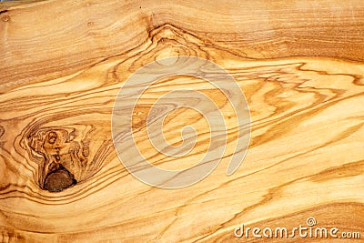 Surface of an olive wood board with fine structures and patterns Stock Photo