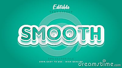 Smooth Text Style Eps Vector File Vector Illustration