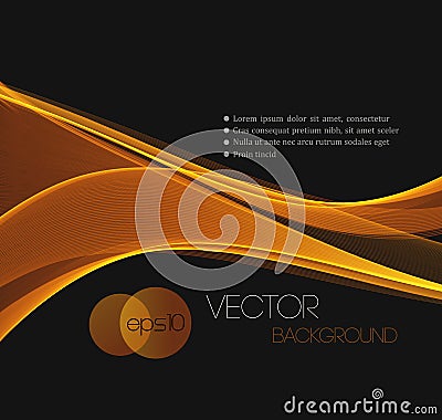 Smooth wave stream line abstract header layout Vector Illustration