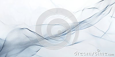 A smooth white background with wispy, delicate lines that form subtle abstract shapes like clouds or Stock Photo
